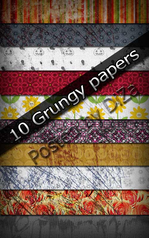 10 Grungy papers
