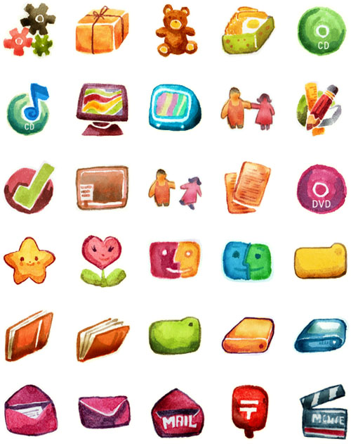Drawing Icons Set