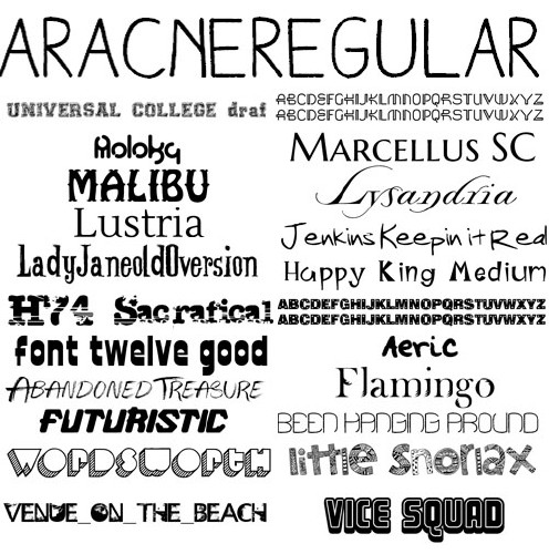 Font mix 2012