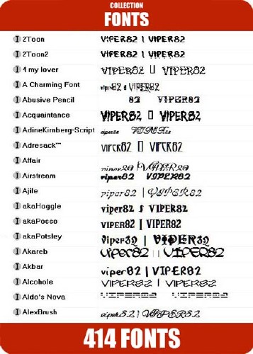 New Fonts Collection