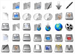 Mac OSX and Similar Icons - TriTanium-Squared Pack