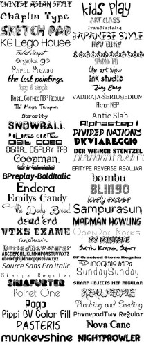 Font mix 2012