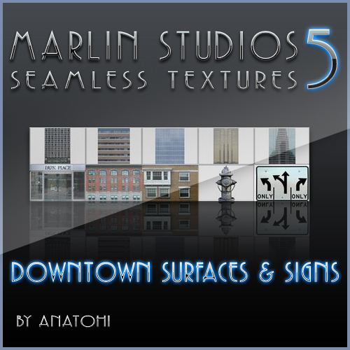 MARLIN STUDIOS - Seamless Textures 5 - Downtown Surfaces & Signs MARLIN STUDIOS - Seamless Textures 5 - Downtown Surfaces & Signs