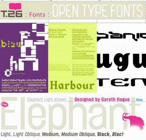 T.26 Type Foundry of Fonts