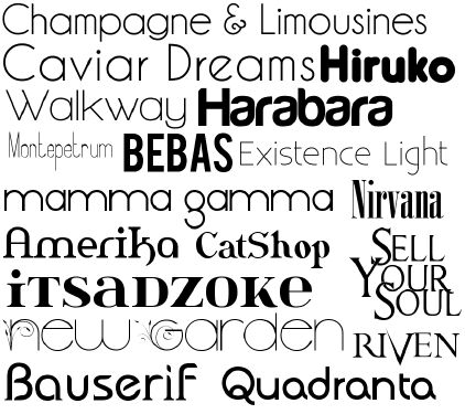 532 Awsome Basic Best Fonts