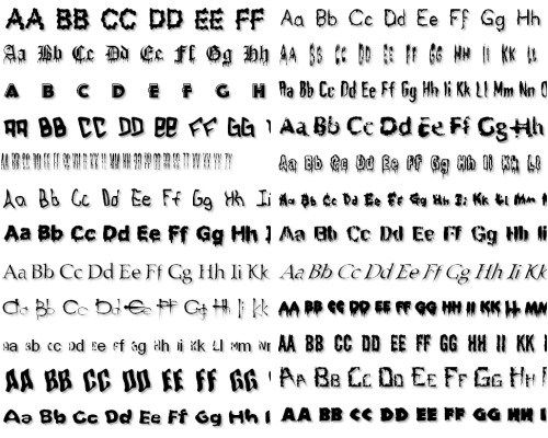 ��������� ������������ ������� (Terror Fonts)