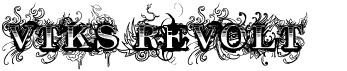 Декоративный шрифт Vtks Revolt Декоративный шрифт Vtks Revolt