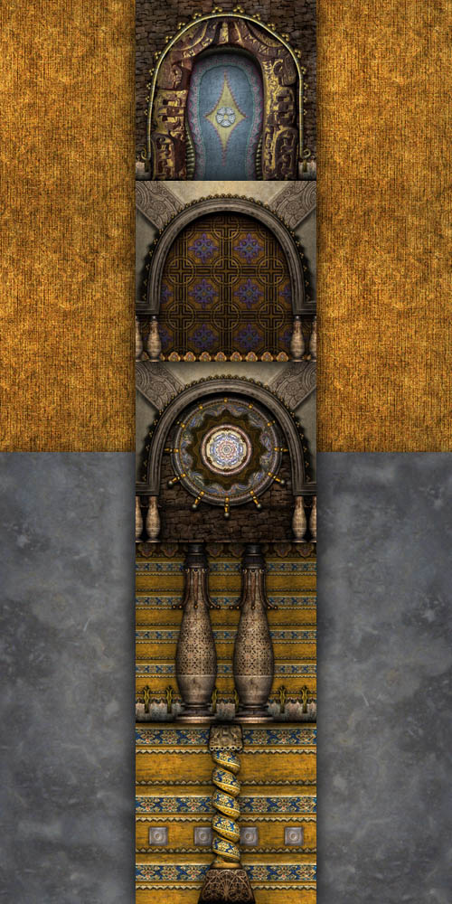 A set of architectural textures