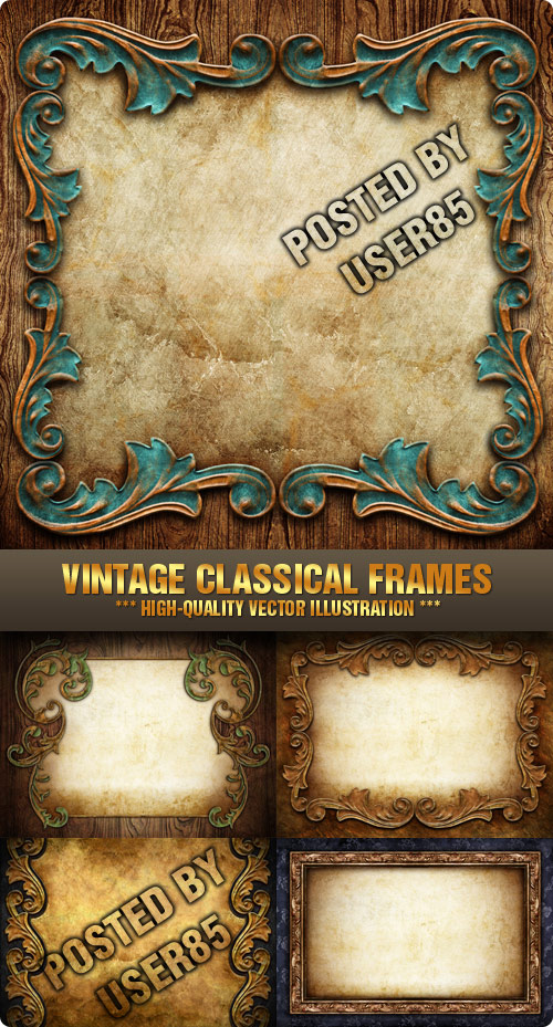 Stock Photo - Vintage Classical Frames