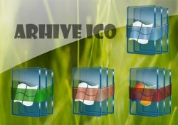 Rhor's RAR Icons. ������ � ������� ICO, PNG