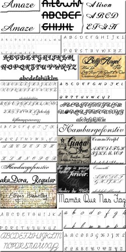 50 Nice Script Fonts