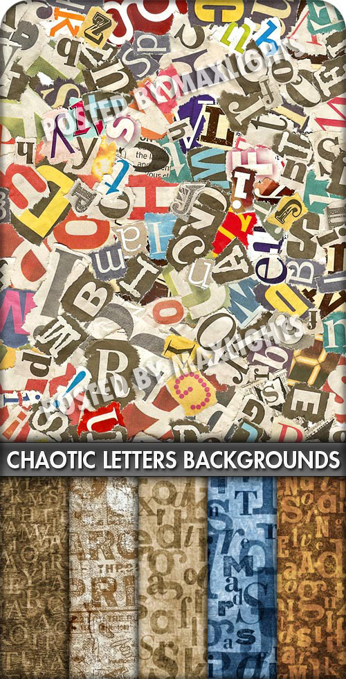 Chaotic letters backgrounds / ��������� ���� � �������