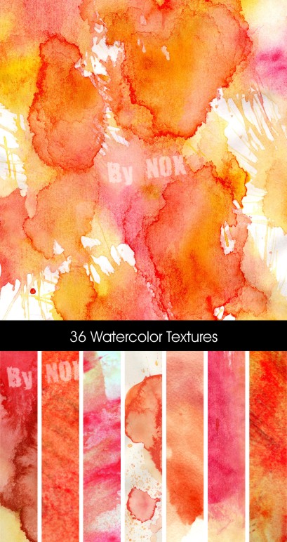 36 Watercolor Textures - �������� ��������