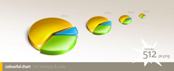 Colorful Chart 2. ������ � ������� ICO, PNG