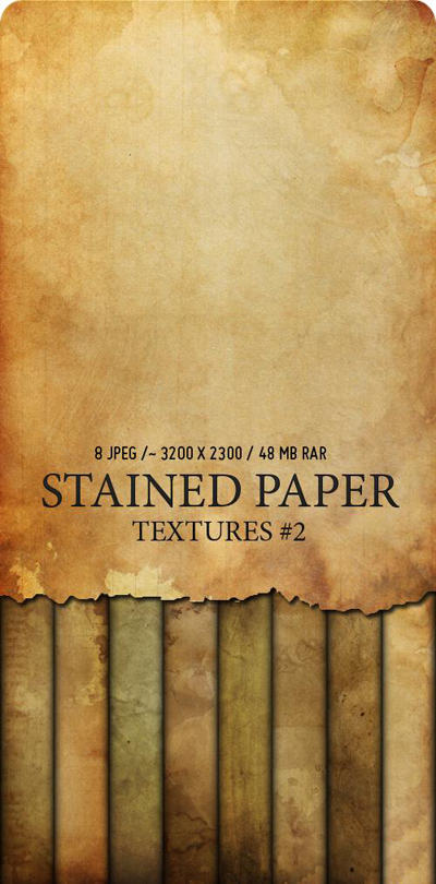 PSD �������� - Stained Paper - 2