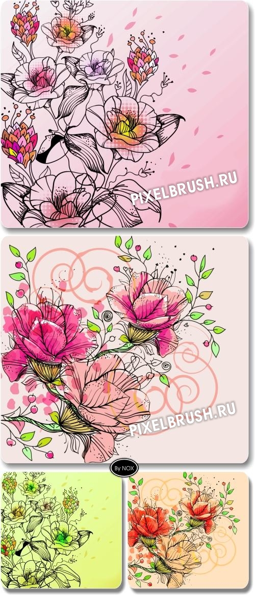 Flower Art Backgrounds � ��������� ����