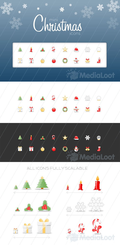 MediaLoot - Mini Christmas Icons