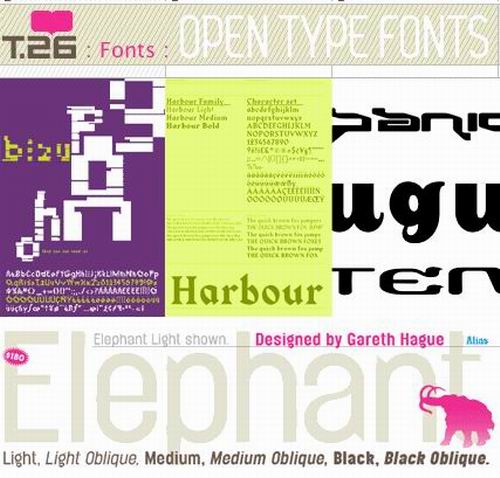 T.26 Type Foundry of Fonts