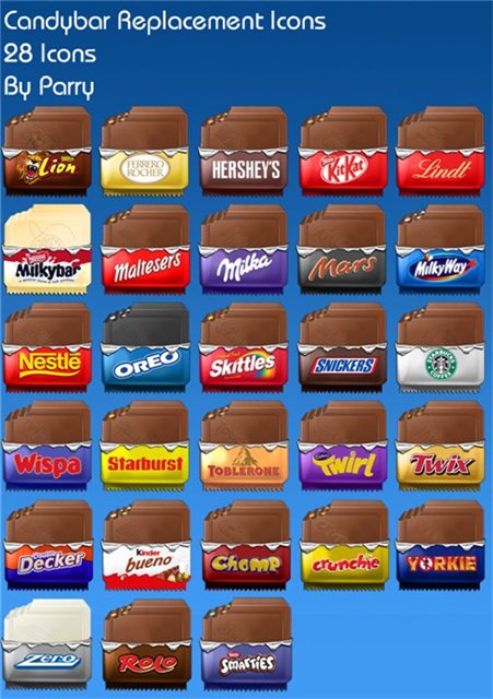 Candybar Replacement Icons - ��������� ������������� �������� (������)