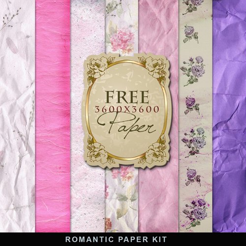 ��� � Romantic Paper Kit