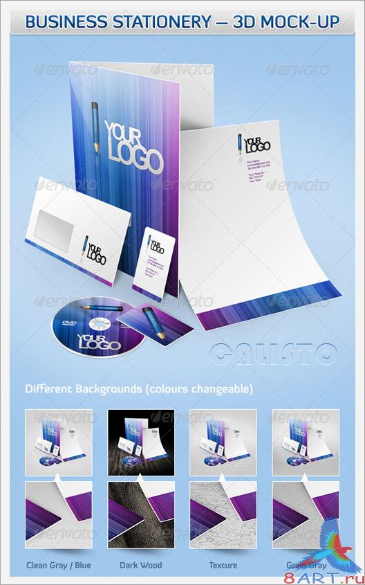 Business Stationery � 3D Mock-Up - GraphicRiver