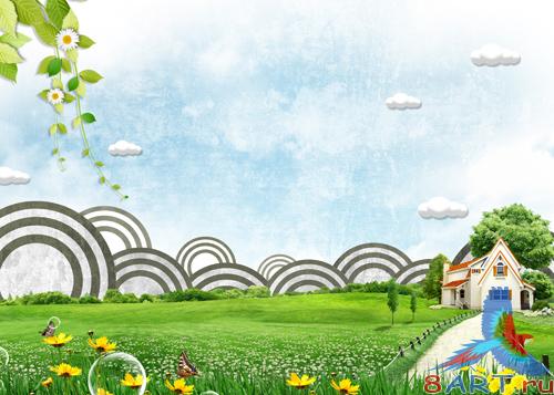 Sources - Glade near the house