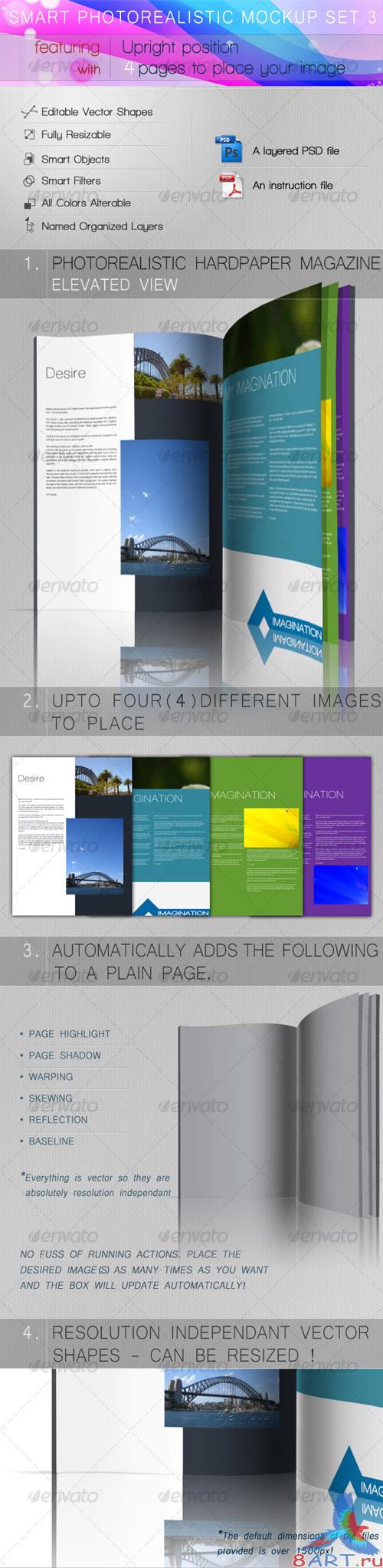 Smart Photorealistic Mockup Set 3 - GraphicRiver