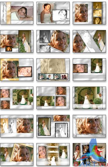 Templates for a wedding album from SPC international Vol.1