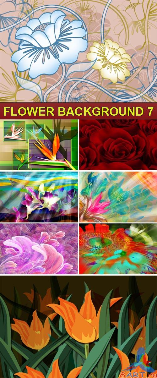 PSD Source - Flower background 7