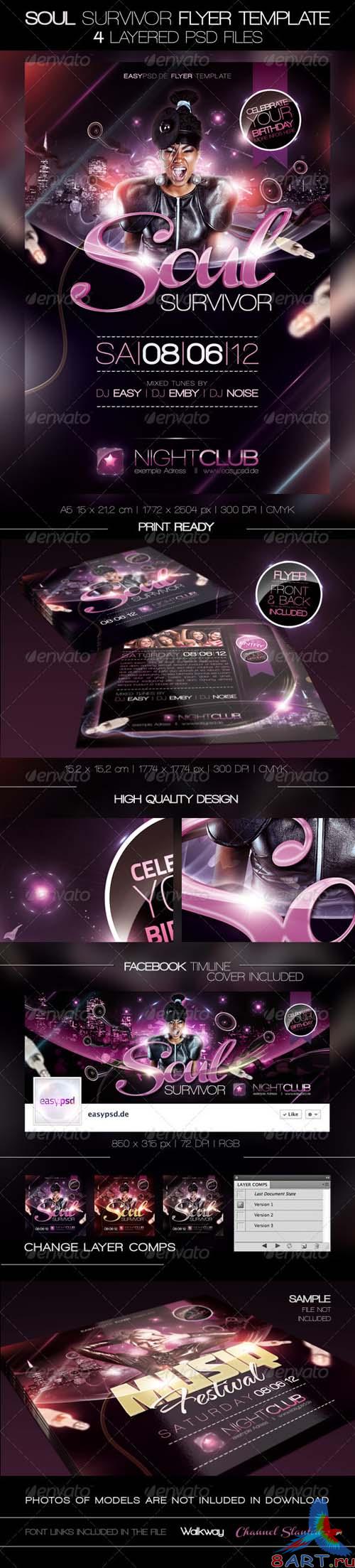 GraphicRiver Soul Survivor Flyer Template - REUPLOAD