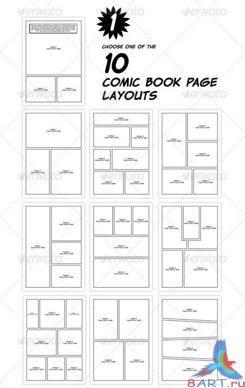 GraphicRiver Comic Book Creation Kit Black & White
