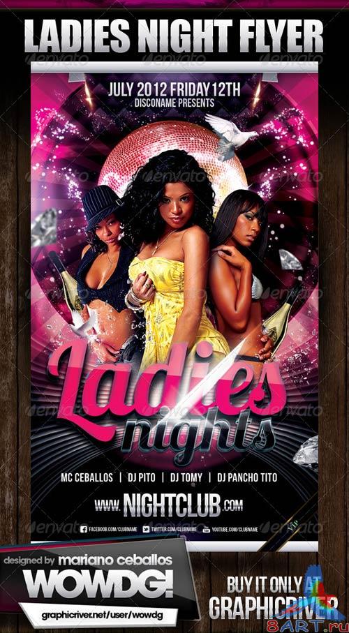 GraphicRiver Ladies Night Party Flyer