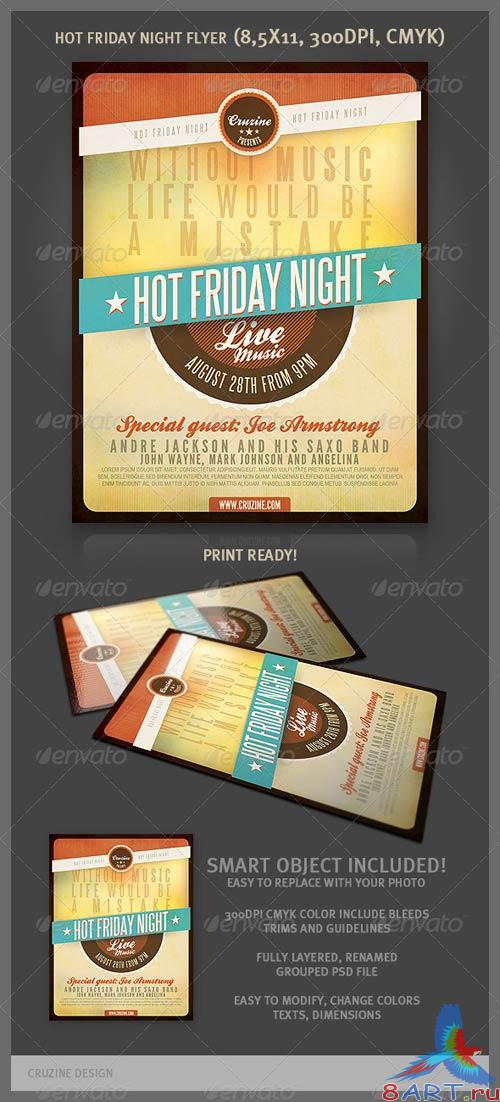 GraphicRiver Hot Friday Night Flyer