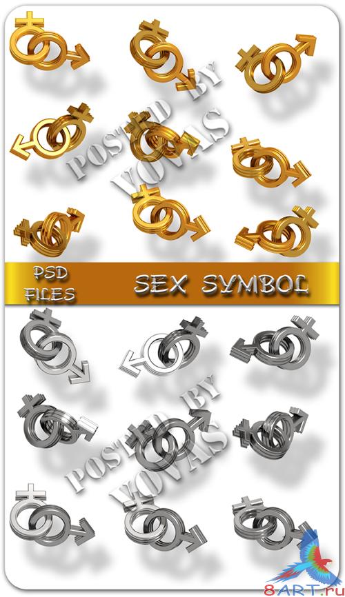 Gold And Silver Sex Symbol