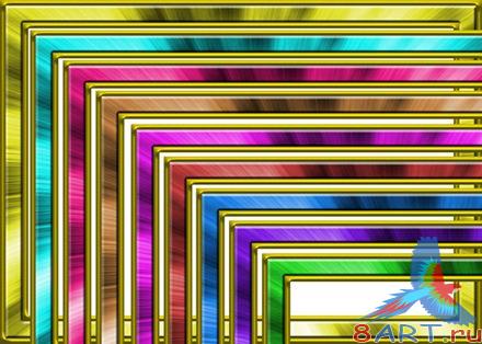 9 Рамок от золотым обрамлением 9 Рамок от золотым обрамлением