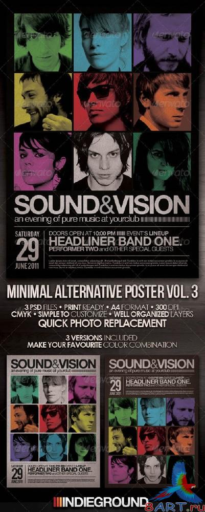 GraphicRiver Minimal Alternative Flyer/Poster Vol. 3
