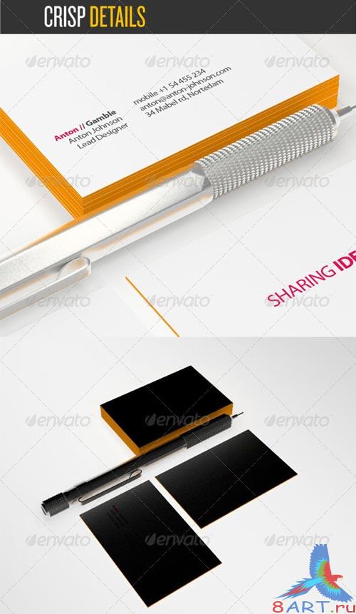 GraphicRiver Edge Painted Business Card Mock-up GraphicRiver Edge Painted Business Card Mock-up
