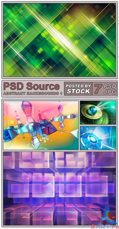Layered PSD Files - Abstract backgrounds 1