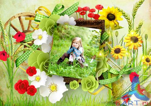 PSD frame - Country Summer 2