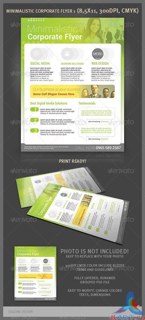 GraphicRiver Minimalistic Corporate Flyer 1