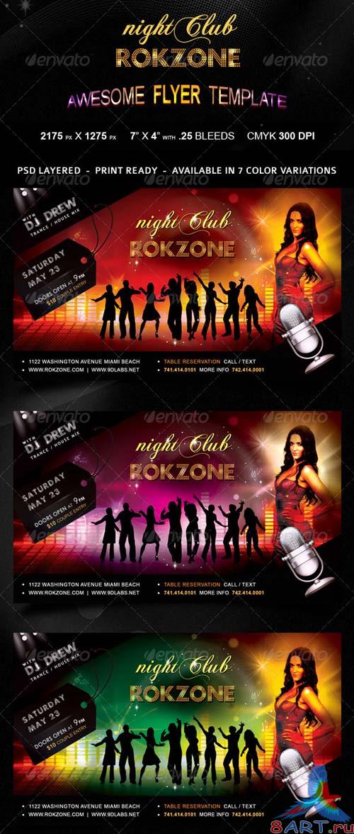 GraphicRiver Roczone Flyer - 7 Color Variations - Print Ready
