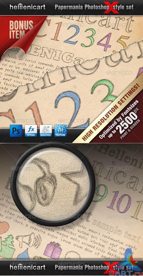 GraphicRiver Hellenicart PENCIL & CRAYON Style Set GraphicRiver Hellenicart PENCIL & CRAYON Style Set