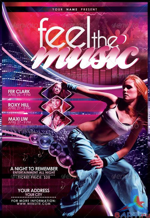 GraphicRiver Feel The Music Flyer Template