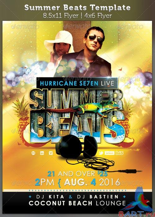GraphicRiver Summer Beats Party Flyer Template