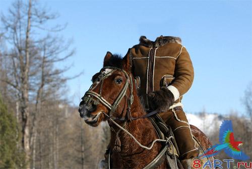 обычай в пользу кого фотомонтажа - прогулка для лошади привычка с целью фотомонтажа - прогулка в лошади
