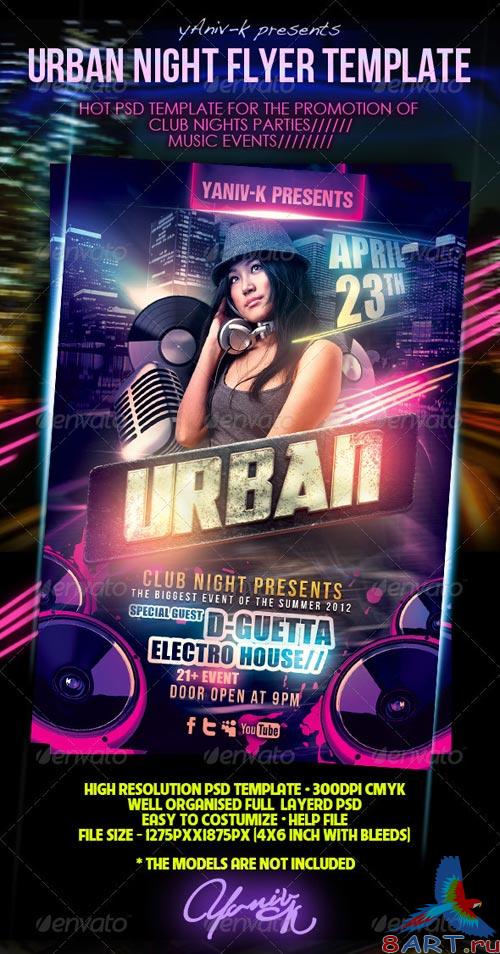 GraphicRiver Urban Night Flyer Template