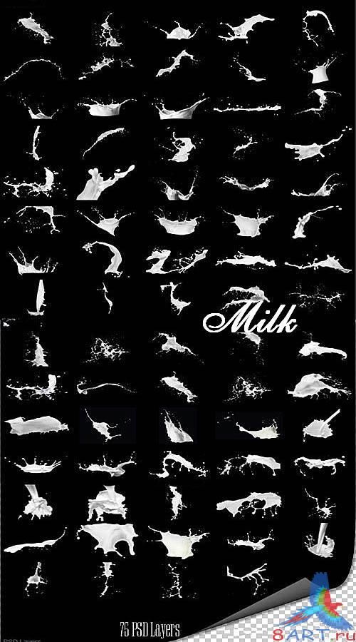 Молочные малость (коллекция многослойных PSD) Молочные малость (коллекция многослойных PSD)