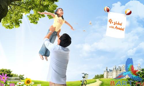 Sources - Dad with baby