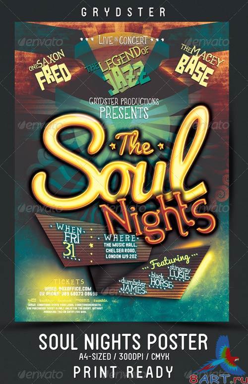 GraphicRiver Soul Nights Flyer - Poster GraphicRiver Soul Nights Flyer - Poster
