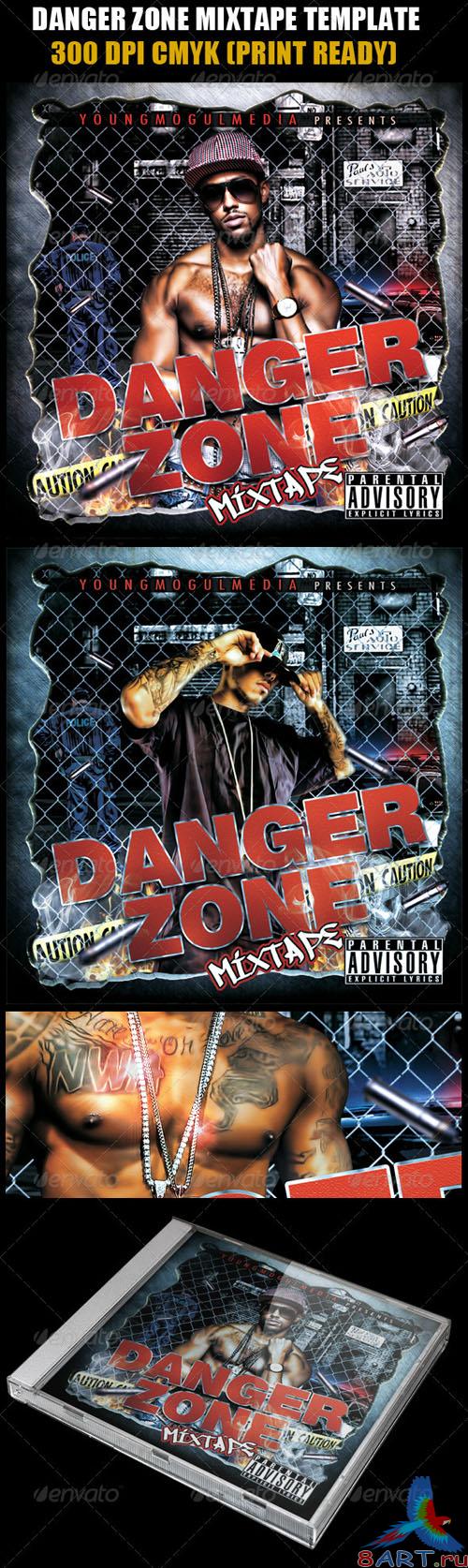GraphicRiver - Danger Zone Mixtape Template 943064